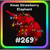 XMAS STRAWBERRY ELEPHANT