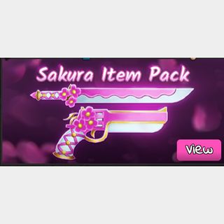 Trying to get rid of the Sakura set in mm2 I'll take a robux gc