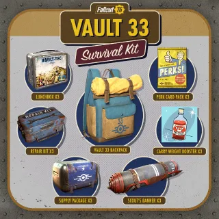 Fallout 76 - Vault 33 Survival Pack DLC (XBOX) 