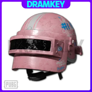 PUBG | Striped Graffiti Pink - Helmet (Level 3)