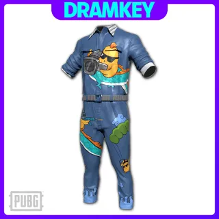 PUBG Skin Dragon Dropper Jumpsuit Blue