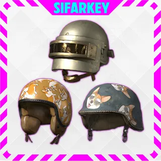 PUBG | CORGI HELMET SET