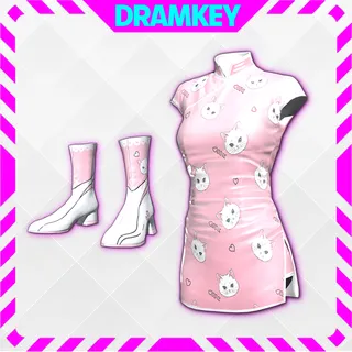 PUBG | Kitty Cat Attack SET Dress+Boots