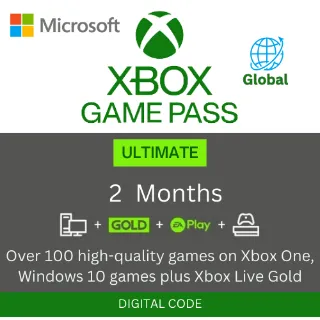 Xbox Game Pass Ultimate 2 Months | XGPU | Region Global |100% Money back guarantee | PC + XBOX + EA PLAY + GOLD