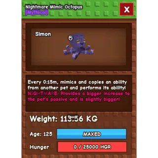 COLOSSAL NIGHTMARE MIMIC (113.56KG)