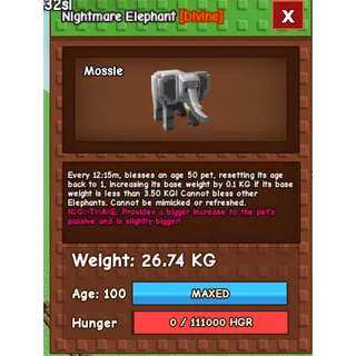 Nightmare Elephant (26.74kg)