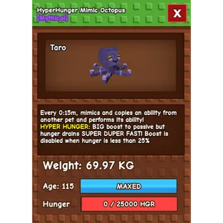 15 SEC HYPERHUNGER MIMIC (69.97KG)