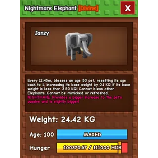 Nightmare Elephant (24.42kg)