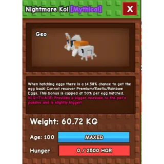 HUGE NIGHTMARE KOI (60.72KG)