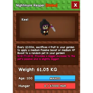 NIGHTMARE REAPER (61.05KG)