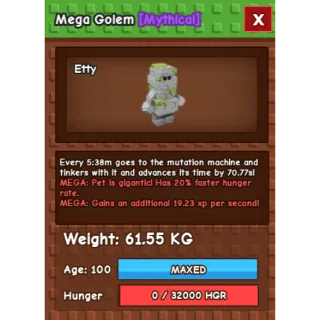 MEGA GOLEM (61.55KG)