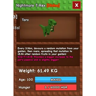 Nightmare T-rex (61.49kg)