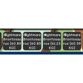 4-NIGHTMARE BRONTOSAURUS (60/61KG)