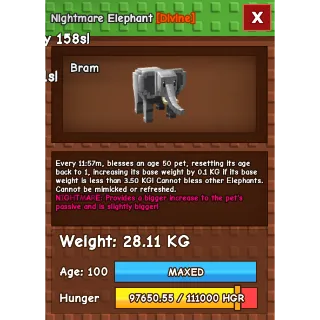 Nightmare Elephant (28.11kg)