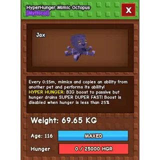 15 SEC HYPERHUNGER MIMIC (69.65KG)