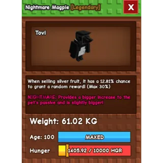 NIGHTMARE MAGPIE (61.02KG)