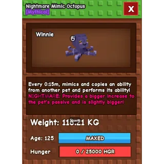 COLOSSAL NIGHTMARE MIMIC (116.21KG)