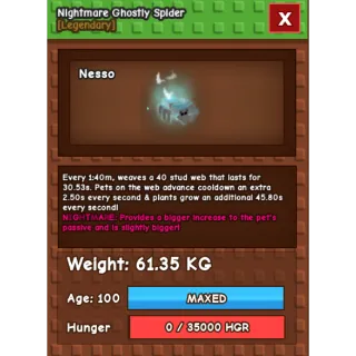 Nightmare Ghostly Spider (61.35kg)