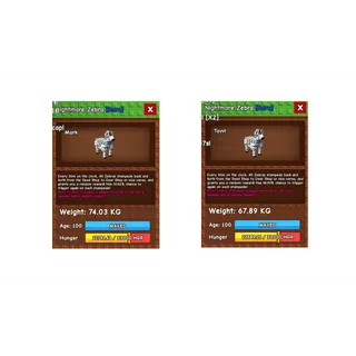 2-NIGHTMARE ZEBRA (74.03KG+67.89KG)