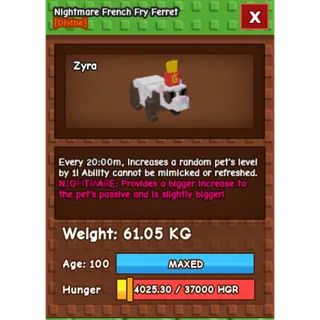 HUGE NIGHTMARE FERRET (61.05KG) 