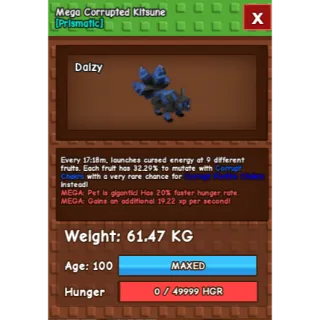 HUGE MEGA CORRUPTED KITSUNE (61.47KG)