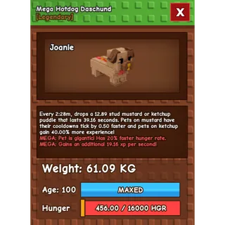 MEGA HOTDOG DASCHUND (61.09KG)