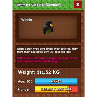 Nightmare Oxpecker (111.52kg)