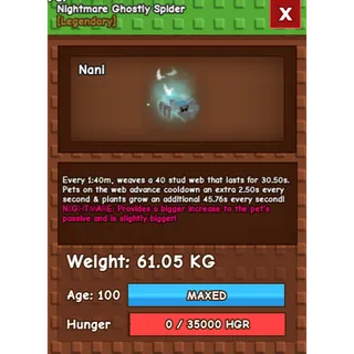 Nightmare Ghostly Spider (61.05kg)