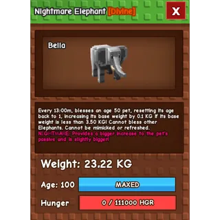 Nightmare Elephant (23.22kg)
