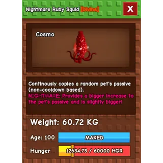 Nightmare Ruby SQUID (60.72kg)