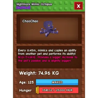 TITAN NIGHTMARE MIMIC (74.96KG)