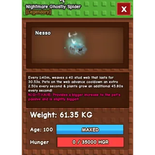 Nightmare Ghostly Spider (61.35kg)