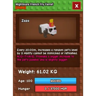 NIGHTMARE FERRET (61.02KG)