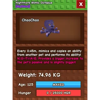 Titan nightmare Mimic (74.96kg)