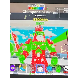 Christmas brainrot 300M chimp kingin