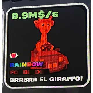 9.9M/s Brrrbrrr el giraffo rainbow 