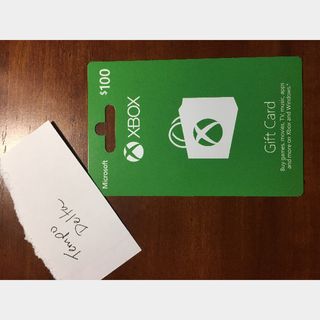 xbox live 100 dollar gift card