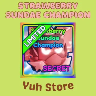 Strawberry Sundae Champion Bgsi