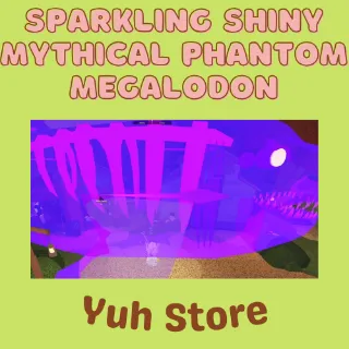 Sparkling Shiny Mythical Phantom Megalodon Fisch