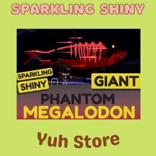 Sparkling Shiny Giant Phantom Megalodon Fisch