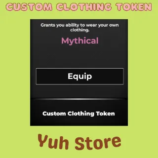 Custom Clothing Token Type Soul