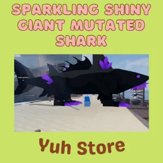 Sparkling Shiny Giant Mutated Shark Fisch