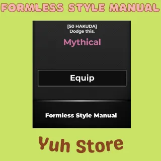 Formless Style Manual Type Soul