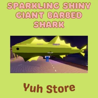 Sparkling Shiny Giant Barbed Shark Fisch