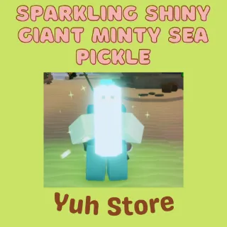 Sparkling Shiny Giant Minty Sea Pickle Fisch