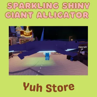 Sparkling Shiny Giant Alligator Fisch
