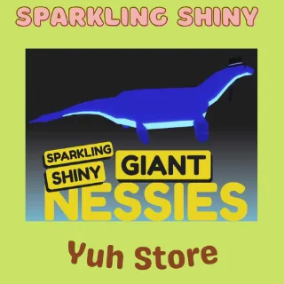 Sparkling Shiny Giant Nessie Fisch