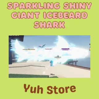 Sparkling Shiny Giant Icebeard Shark Fisch