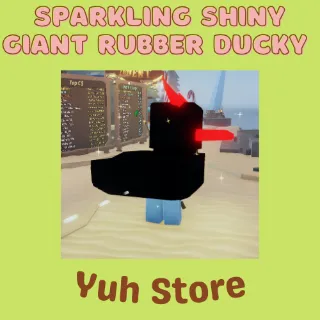 Sparkling Shiny Giant Rubber Ducky Fisch