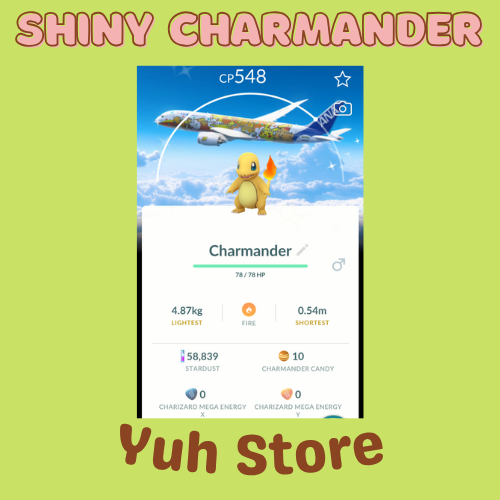 PTC 20k stardust ️ Shiny Charmander El ANA red jet Airways Background ...